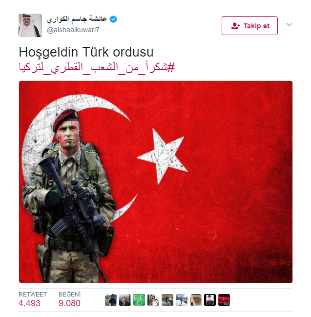 katar emiri hosgeldin mesaji