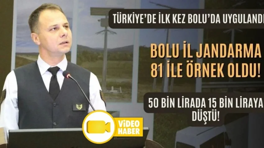 Bolu İl Jandarma’nın Projesi Türkiye’ye Örnek Oldu